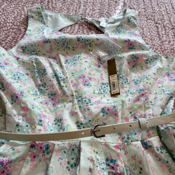 LC Lauren Conrad Mint Floral Midi Dress - Picture 3 of 9